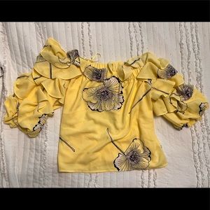 Off the shoulder floral top